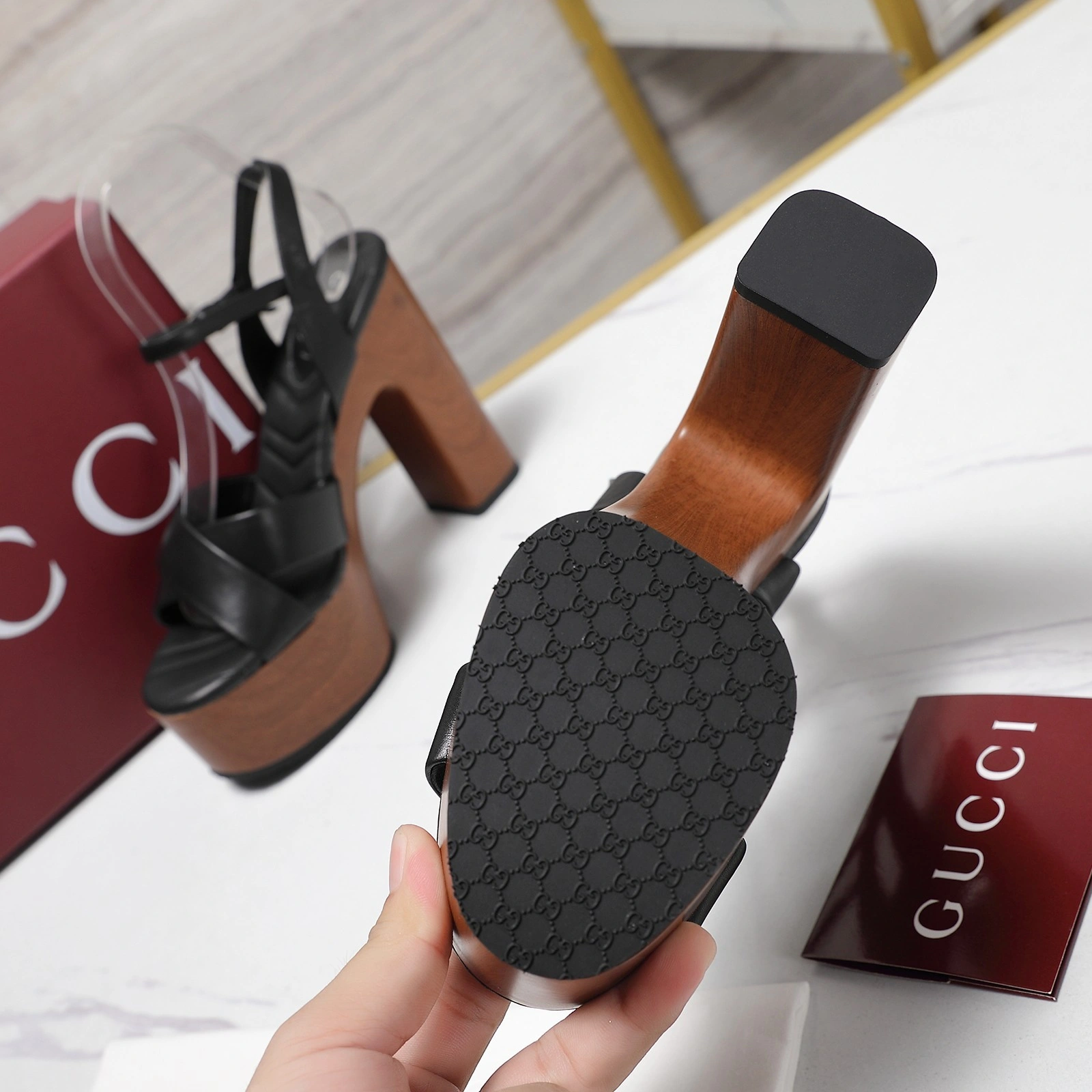 COCO-- 6u33i 835313 BKO00 1000 sheepskin cowhide Heel height：12.5cm item:E-X362I1038